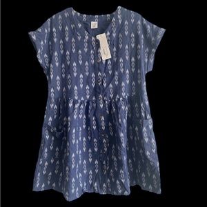 55% Linen 45% Rayon peyton & parker Mommy & Me Maternity Blouse
 Size M 10/12